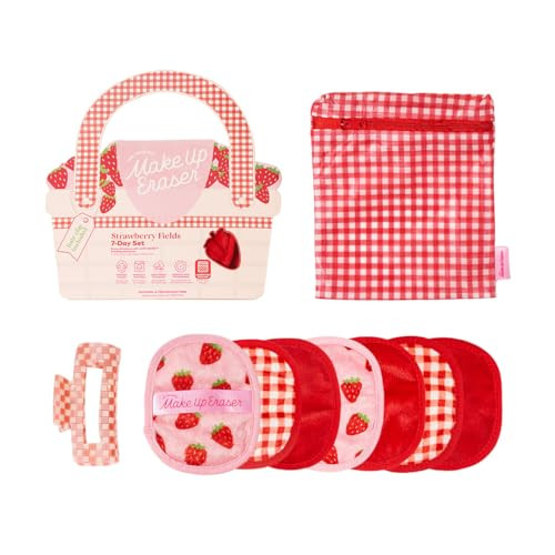 The Original MakeUp Eraser, MakeUp Eraser, 7-Day Set, Erase All Makeup With Just Water, Including Waterproof Mascara, Eyeliner, Foundation, Lipstick, and More! Strawberry Fields | Amazon (US)