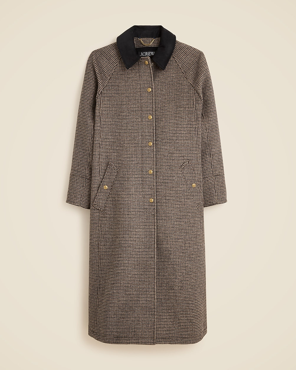 Long Barn Jacket™ in houndstooth wool blend | J. Crew US