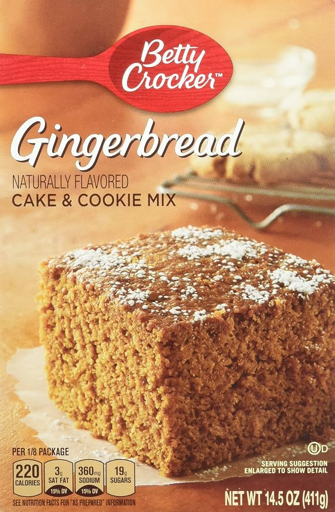 Betty Crocker, Gingerbread Cake & Cookie Mix, 14.5-Ounce Box (Pack of 4) | Amazon (US)