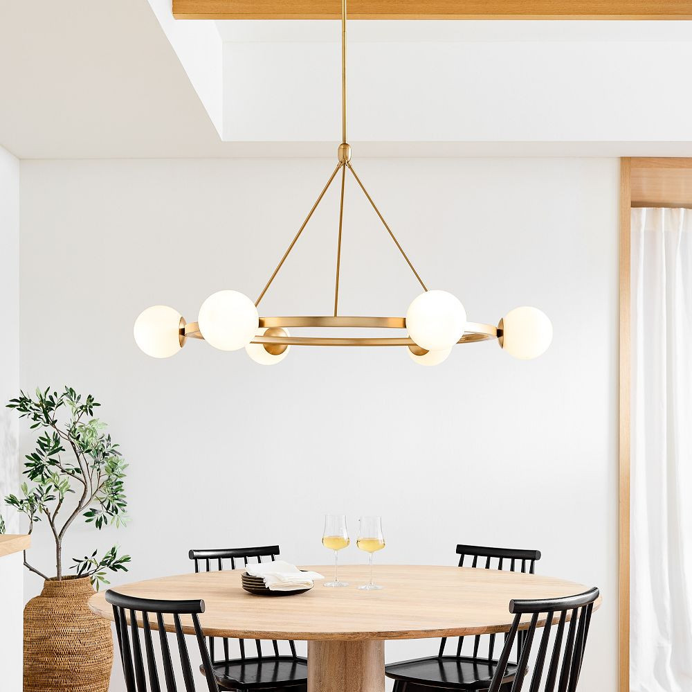 Hayes Round Light Chandelier (35"–47") | West Elm (US)