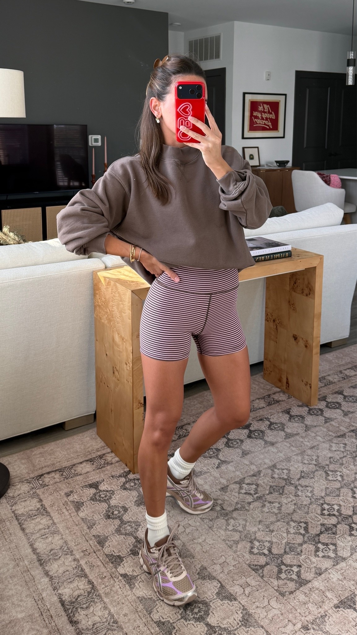 Top and shorts are sold out but linking for reference!