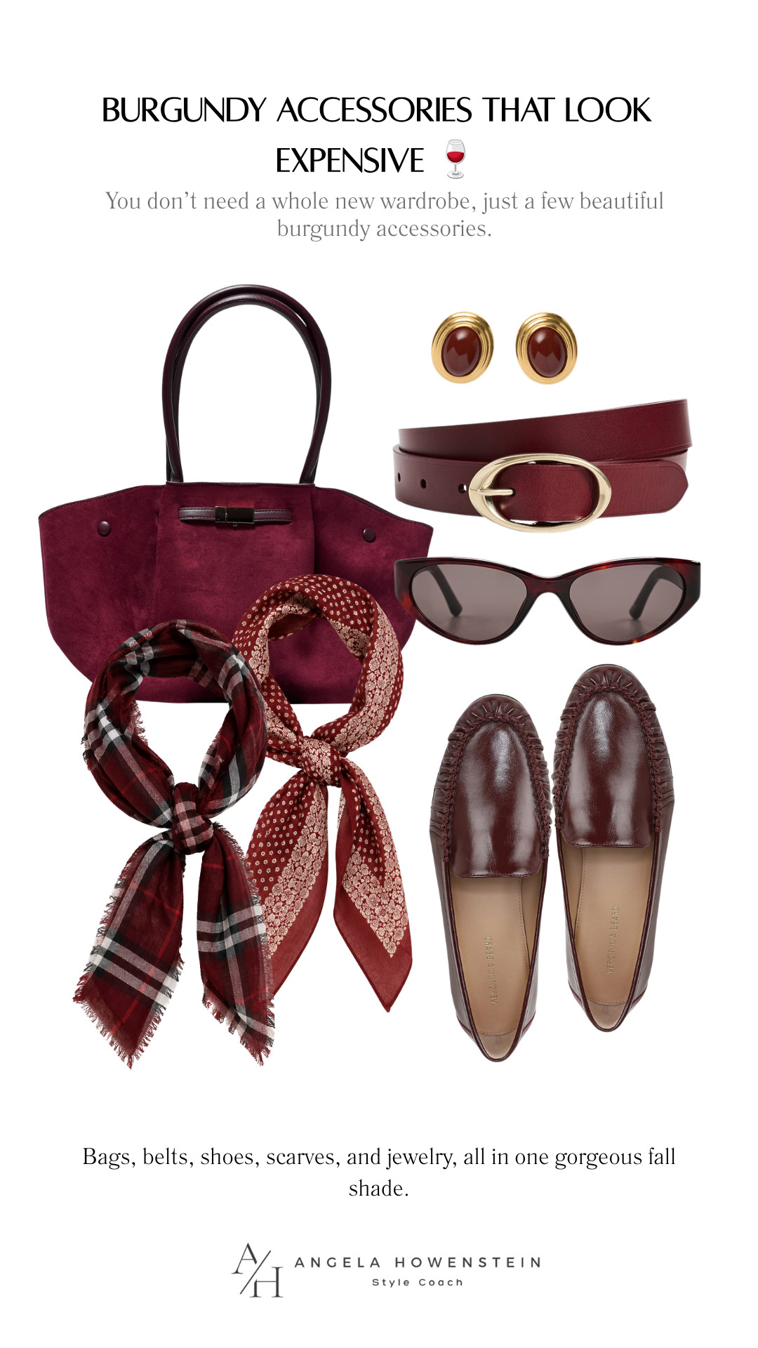 Burgundy accessories are such an easy way to make your fall wardrobe feel richer and more polished. From handbags and loafers to belts, scarves, sunglasses, and jewelry, this is a color you’ll wear on repeat.

👩‍💻 LTK PRO TIPS
❤️ Heart = Support my posts ;-)
🔖 Save = Get sale & restock alerts for the things you love!
📋 Lists = Keep favorites organized (List ideas: Christmas, Birthdays, and Vacations!)
📲 Share = Send lists and products to a friend (or your daughters like me).
💬 Comment = Ask me anything, and I’ll answer. ;-) 

 #LTKootd #LTKSeasonal #LTKOver40