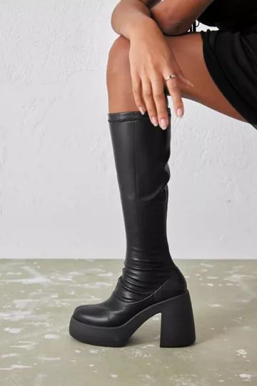 UO Bianca Knee High Stretch Boot | Urban Outfitters (US and RoW)