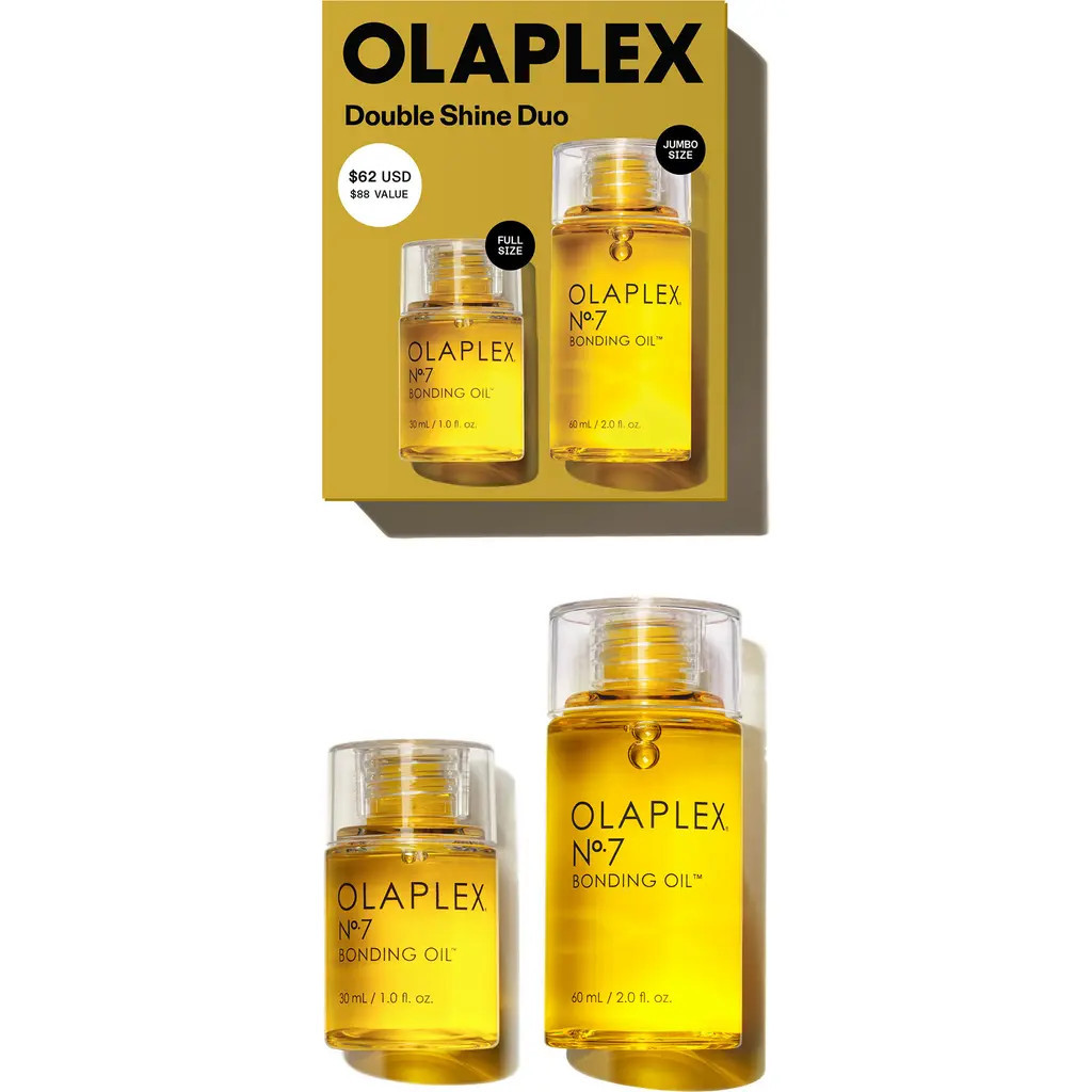 Olaplex Double Shine N°7 Bonding Oil Duo $88 Value in Yellow at Nordstrom | Nordstrom
