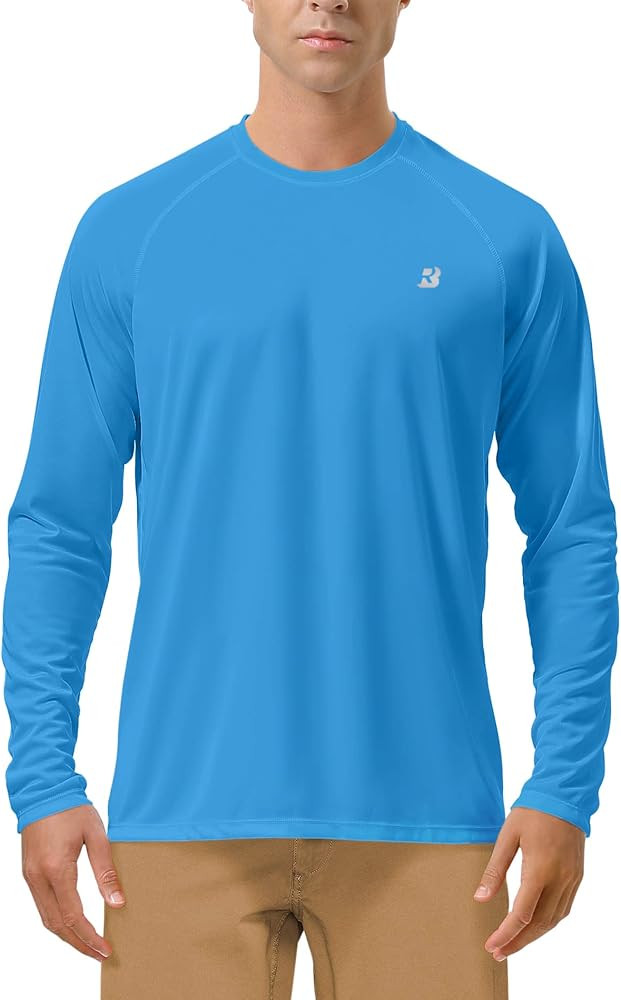 Roadbox UPF 50+ Fishing Shirts for Men Long Sleeve UV Sun Protection Tops | Amazon (US)
