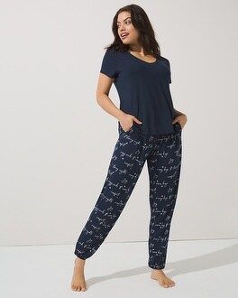 Soma Cool Nights Banded Bottom Pajama Set | Soma Intimates