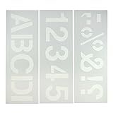 Creative Start Reusable Stencil, Letters, Numbers and Characters, 3" (098165) | Amazon (US)