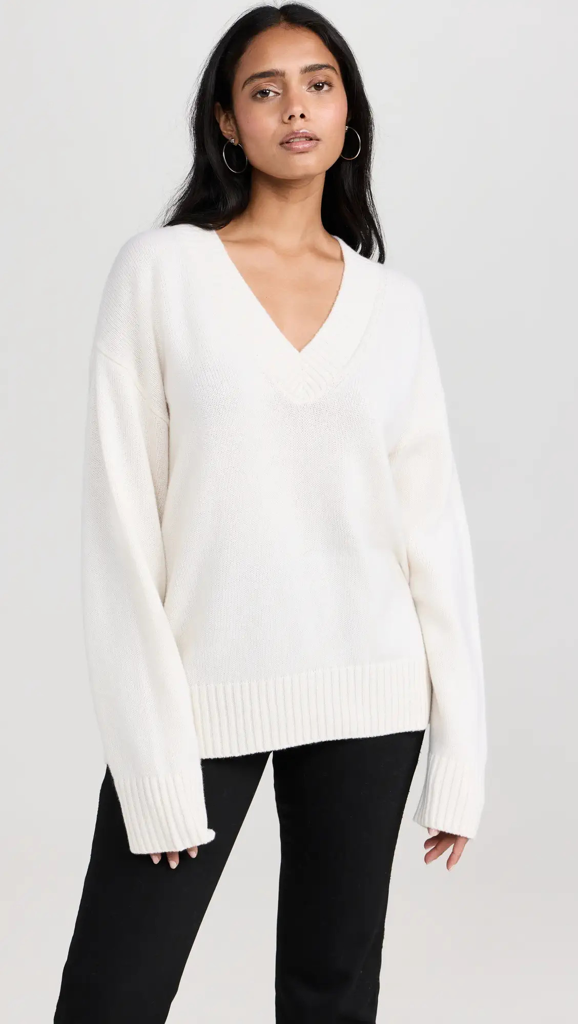 Reformation Jadey Oversized V Neck Sweater | Shopbop | Shopbop