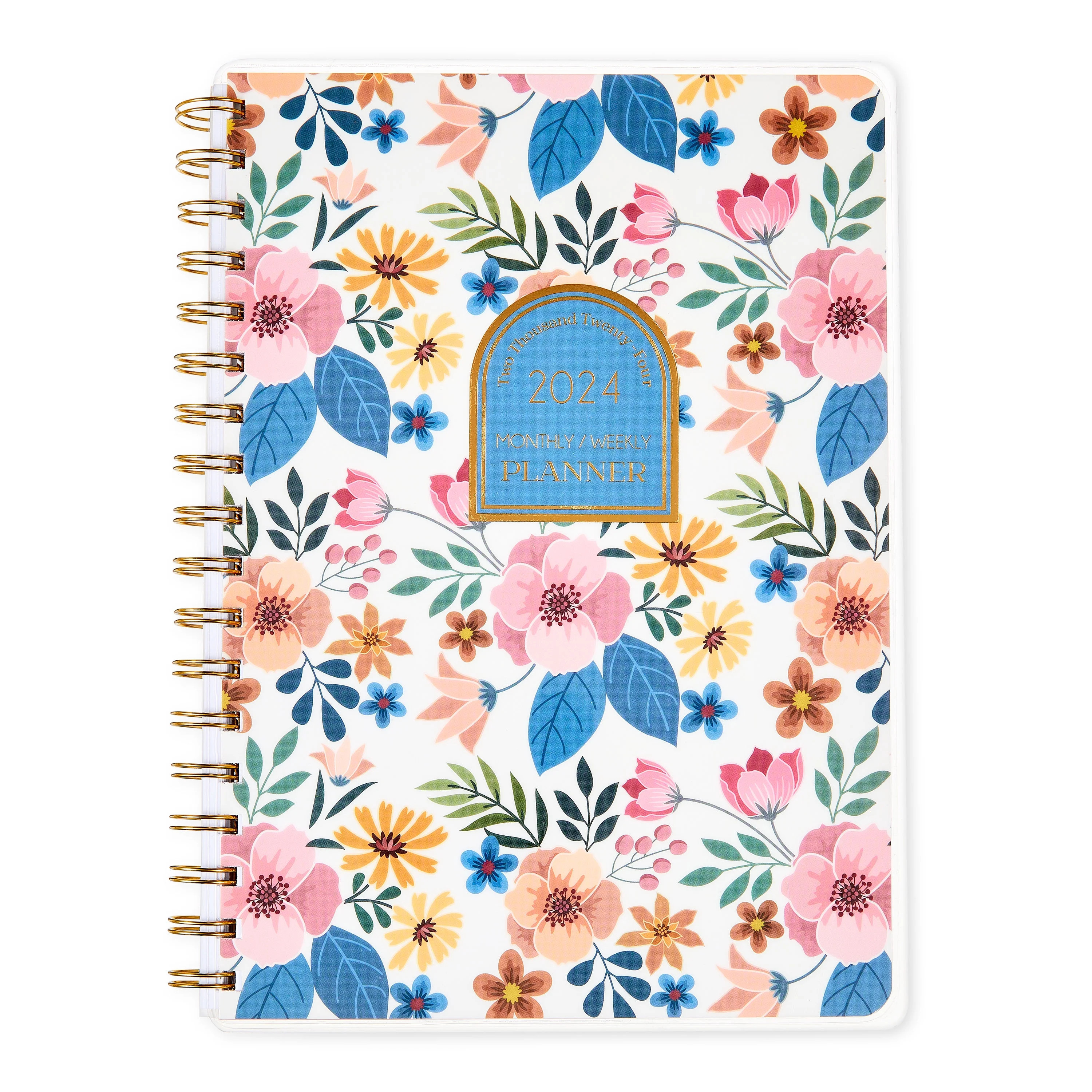 Pen+Gear January 2024 to December 2024 Weekly Planner, Multi-Color Floral, 6.75 in x 9.5 in | Walmart (US)