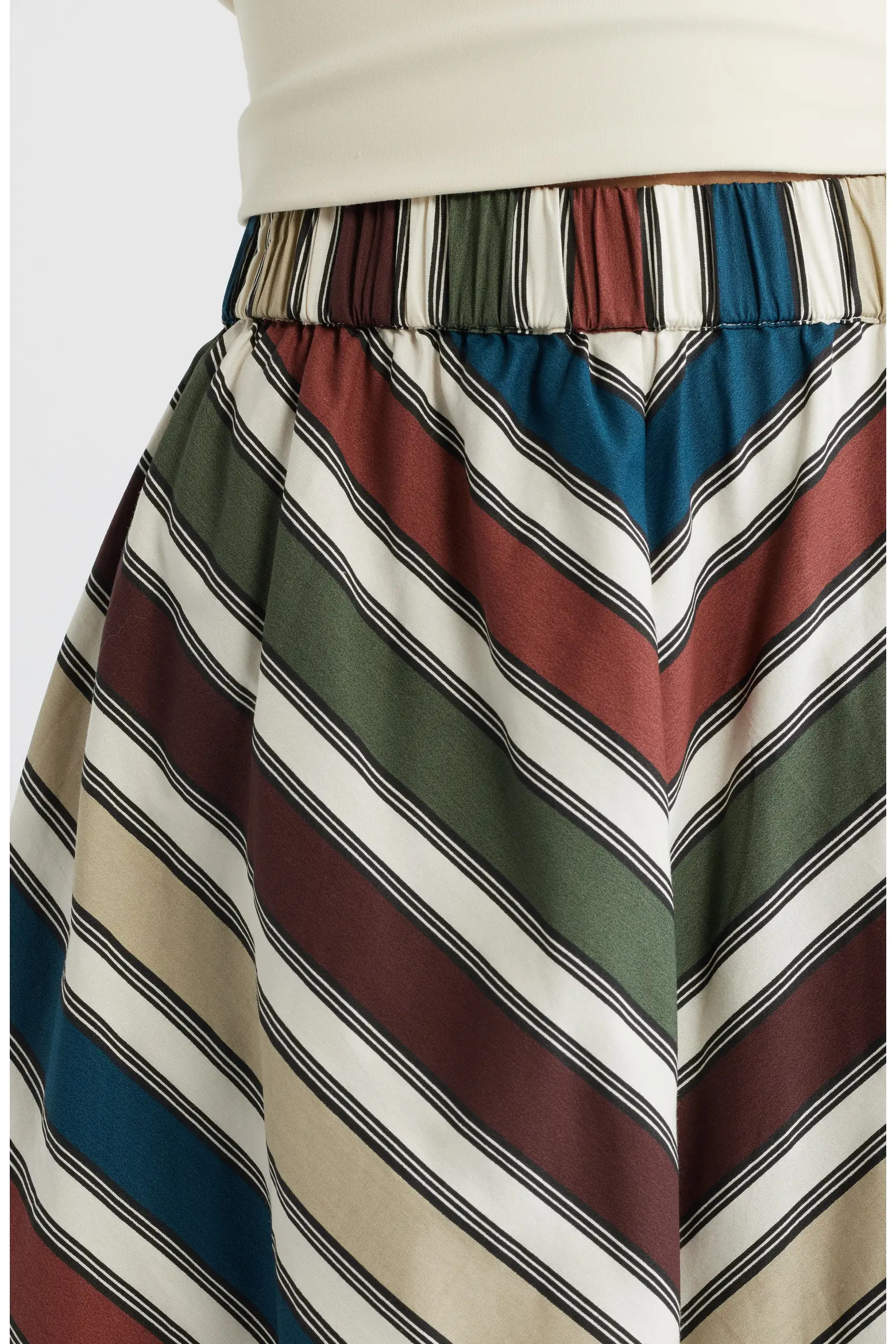 Stripe Cotton Skirt (Women) | Nordstrom | Nordstrom