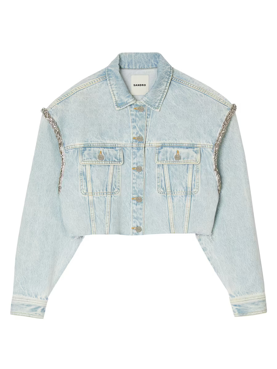 Cropped Denim Jacket | Saks Fifth Avenue