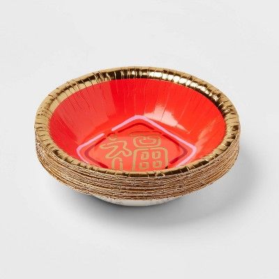 20ct Paper Year of The Rabbit and Cat Disposable Bowls | Target