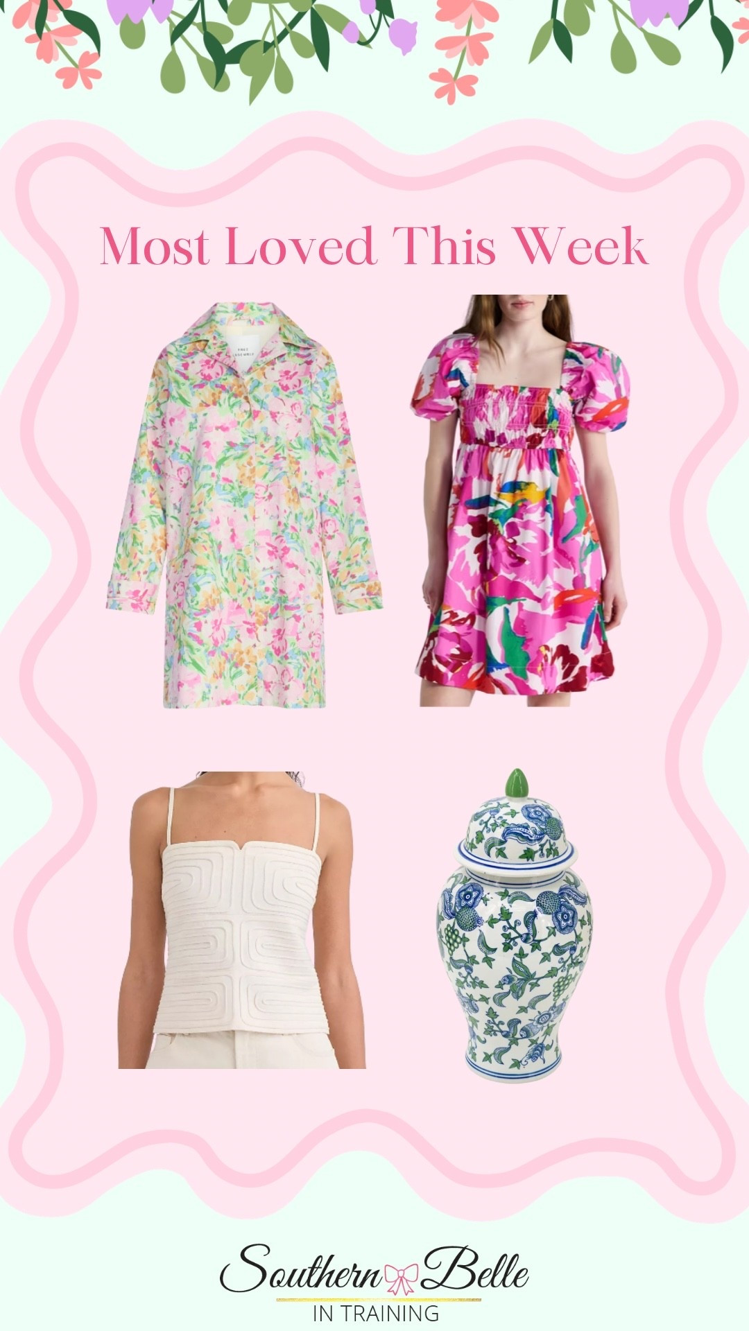 Most clicked + most sold items this week! Affordable spring fashion + cute ginger jar