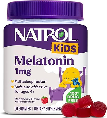 Natrol Kids Melatonin 1mg, for Restful Sleep, 90 Raspberry-Flavored Gummies | Amazon (US)