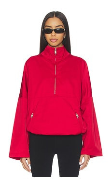 EAVES Silje Half Zip Parka in Urban Red from Revolve.com | Revolve Clothing (Global)
