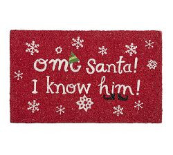 OMG Santa! I Know Him! Elf™ Doormat | Pottery Barn (US)