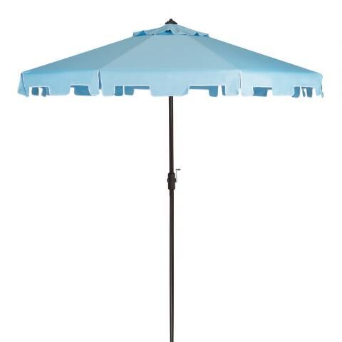 Square Scalloped 9 Ft Tilting Patio Umbrella | World Market
