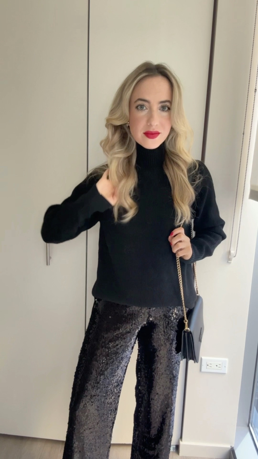 Holiday Party Outfit Idea / New Year’s Eve Outfit Idea 
• sparkly sequin pants paired with an understated cozy sweater for the perfect mix of glam and comfort

- these pants are available in petite sizing 

#LTKootd #LTKHoliday #LTKvlog