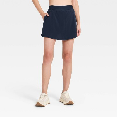 Women's Active Light Woven Skort 17.5" - All In Motion™ Navy Blue M Long | Target