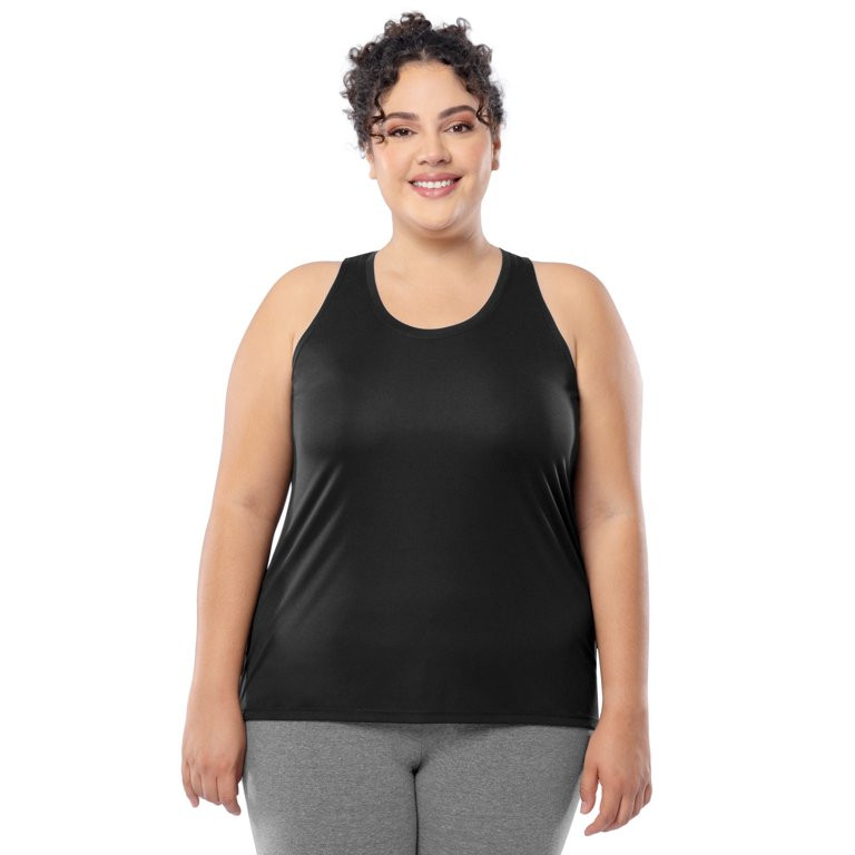 Athletic Works Women's Plus Core Active Racerback Tank Top, 3 Pack (sizes 1X-4X) | Walmart (US)