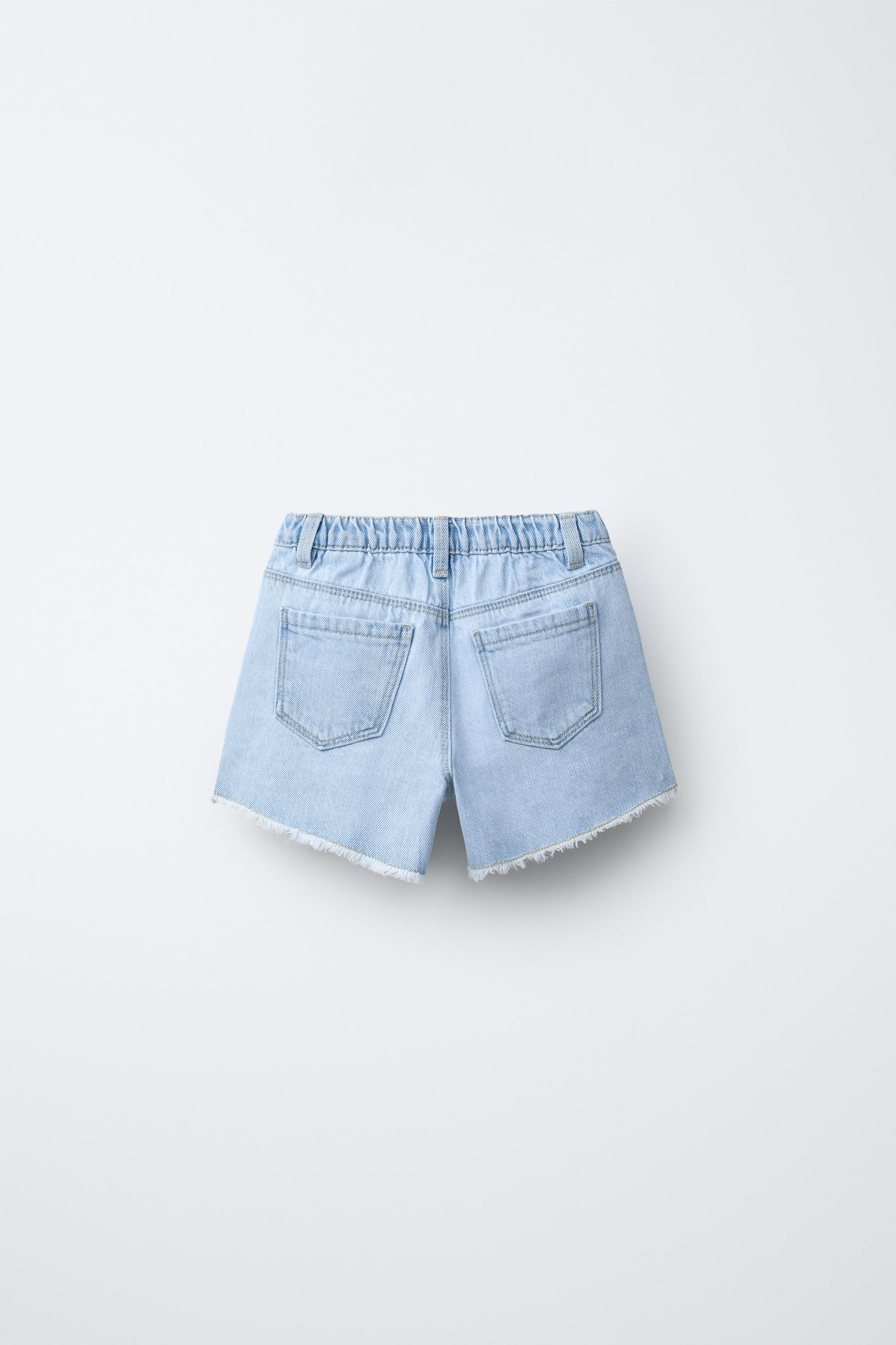 DENIM BERMUDA SHORTS WITH CROCHET HEARTS | Zara UK