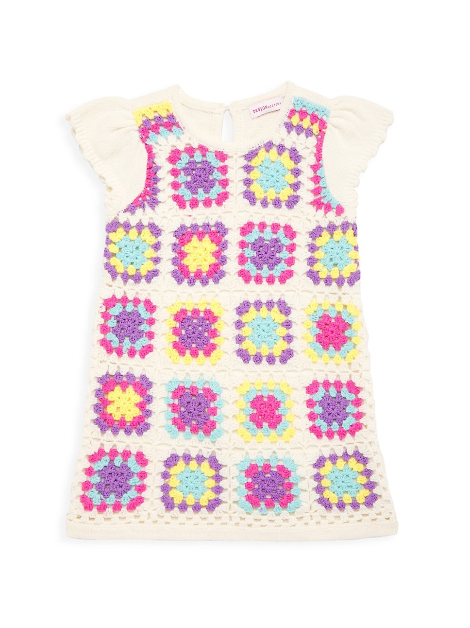 Little Girl's Cap Sleeve Crochet Dress | Saks Fifth Avenue