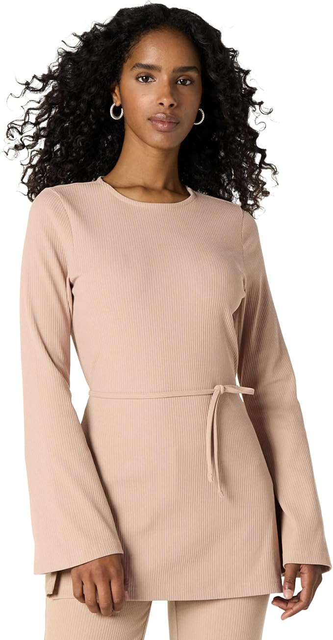 The Drop Women's Long Ribbed Tunic Top | Amazon (US)