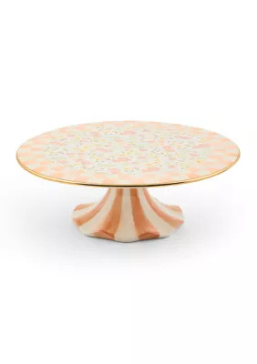 MacKenzie-Childs Posie Patch Large Ceramic Pedestal Platter | Belk