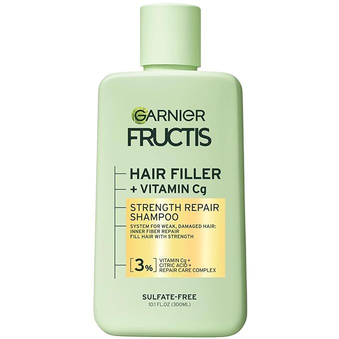 Garnier Fructis Hair Filler Strength Repair Shampoo with Vitamin Cg, 10.1 FL OZ, 1 Count | Amazon (US)