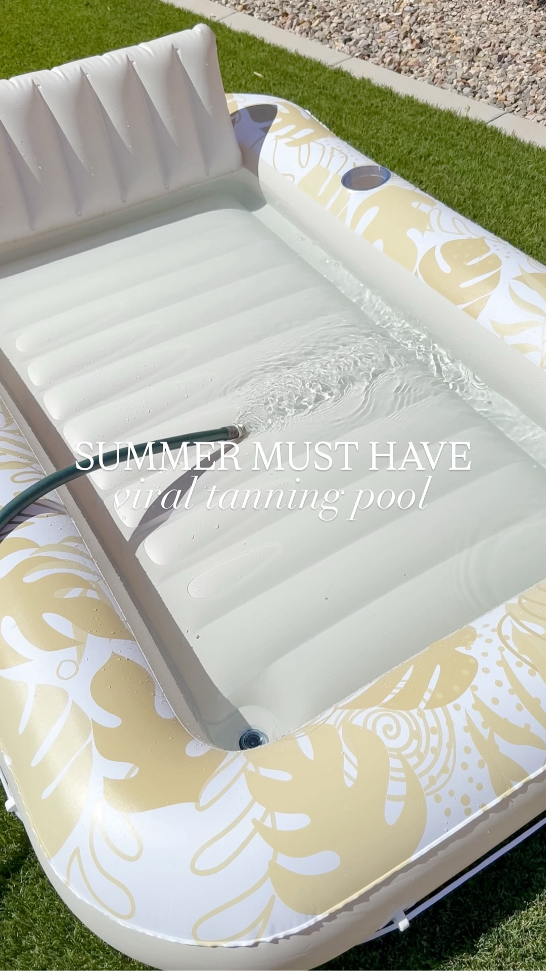 This inflatable tanning pool is perfect for laying out in your backyard on the grass and can even float! It also has a spot to hold your drink and a removable pillow! 👙☀️

#amazonmusthaves #amazonfavorites #summer#amazonhome #thesistershoppers

#LTKSwim #LTKSeasonal #LTKHome