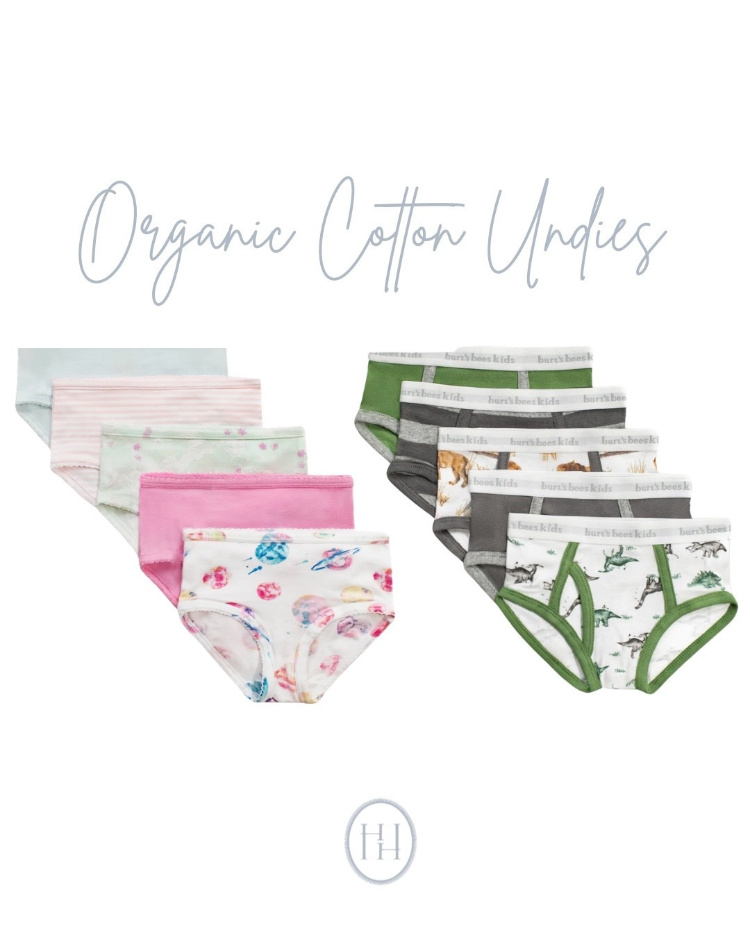 Kids underwear, organic cotton underwear 