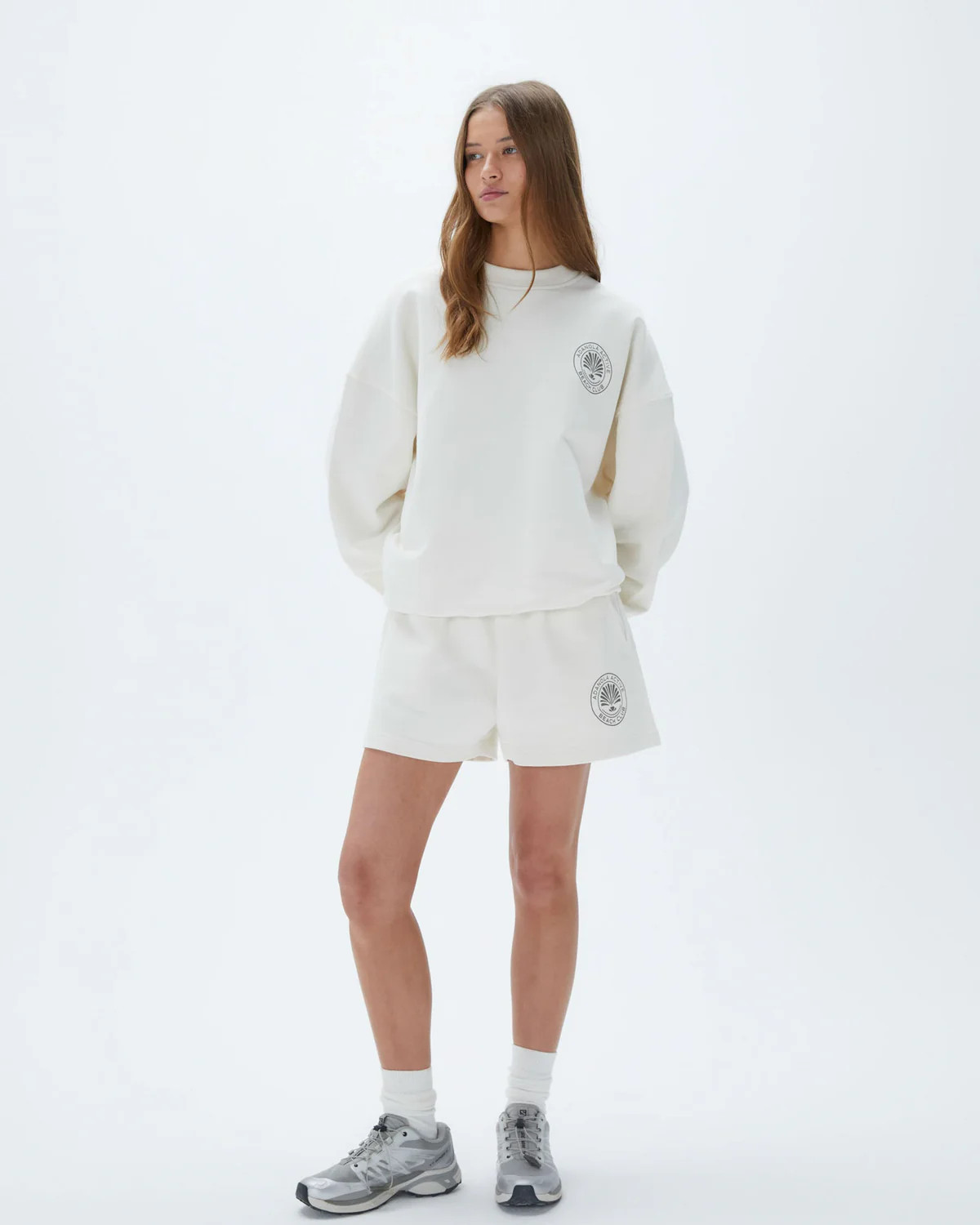 Vacation Oversized Sweatshirt  - Marshmallow White | Adanola UK