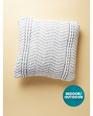 18x18 Indoor Outdoor Herringbone Pillow | HomeGoods