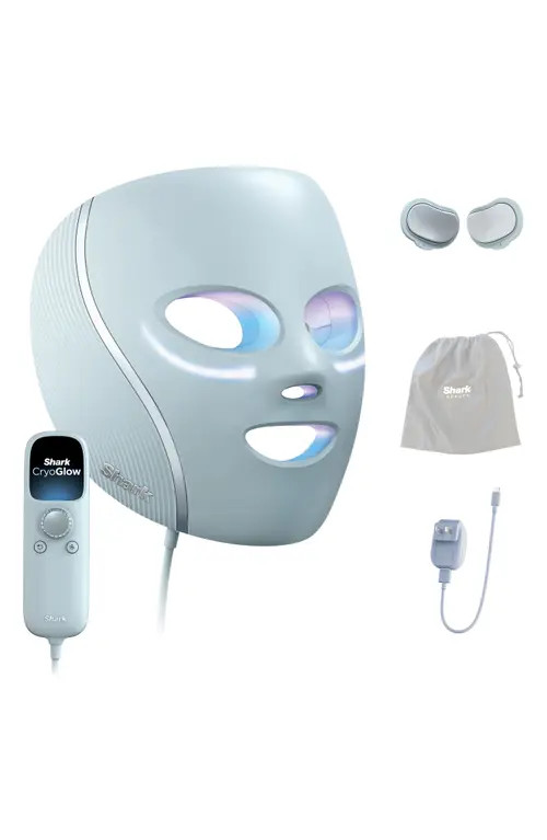 SHARK CryoGlow Under-Eye Cooling + LED Anti-Aging Skin Clearing Face Mask in Blue Frost at Nordstrom | Nordstrom