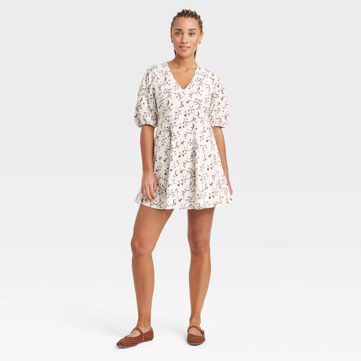 Women's Bell Elbow Sleeve Mini A-Line Dress - Universal Thread™ | Target