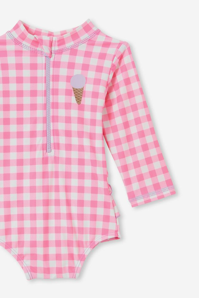 Lucy Long Sleeve Ruffle Back Swimsuit | Cotton On (US)