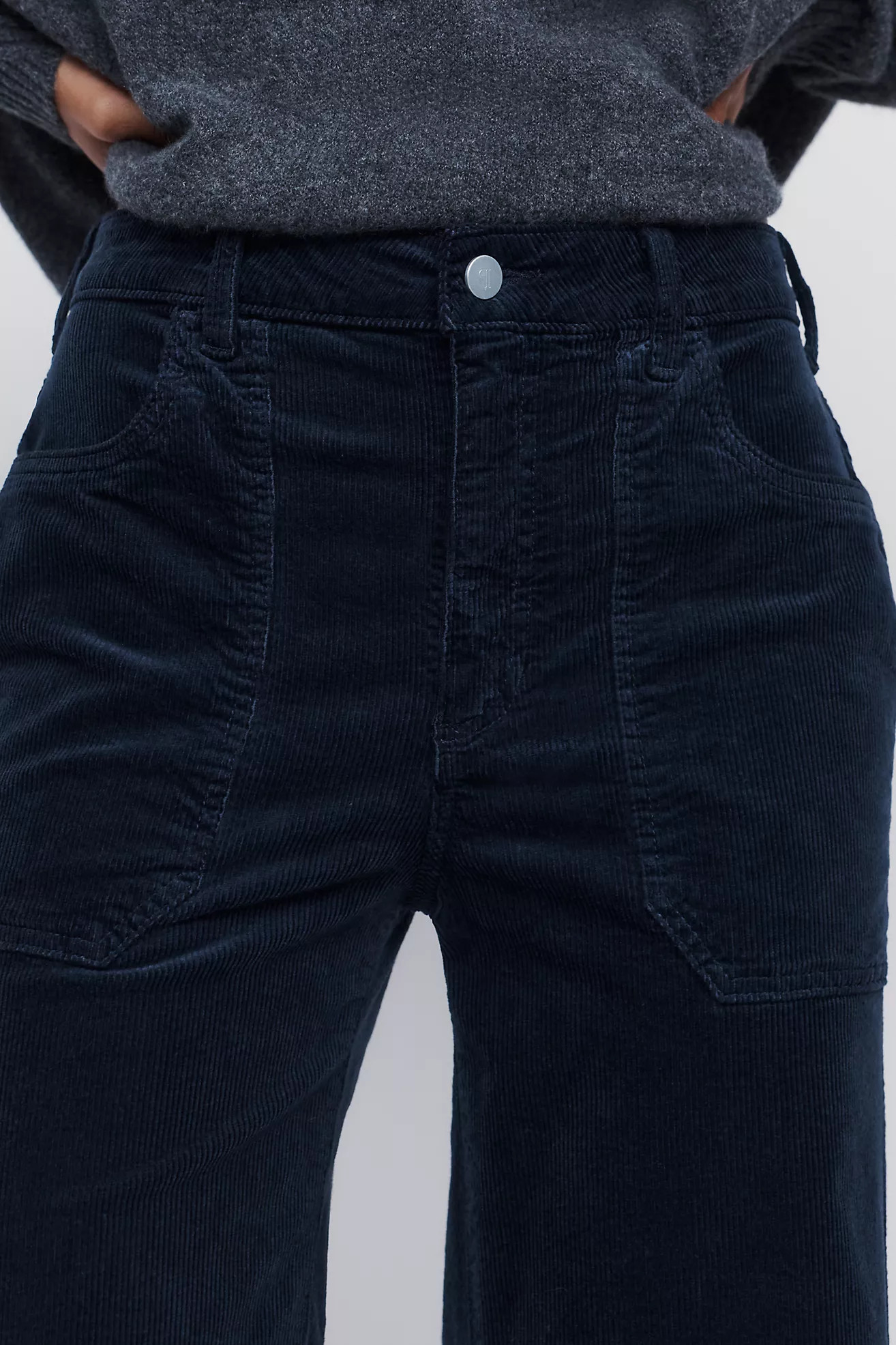Rylan Corduroy High-Rise Flare Jeans | Anthropologie (US)