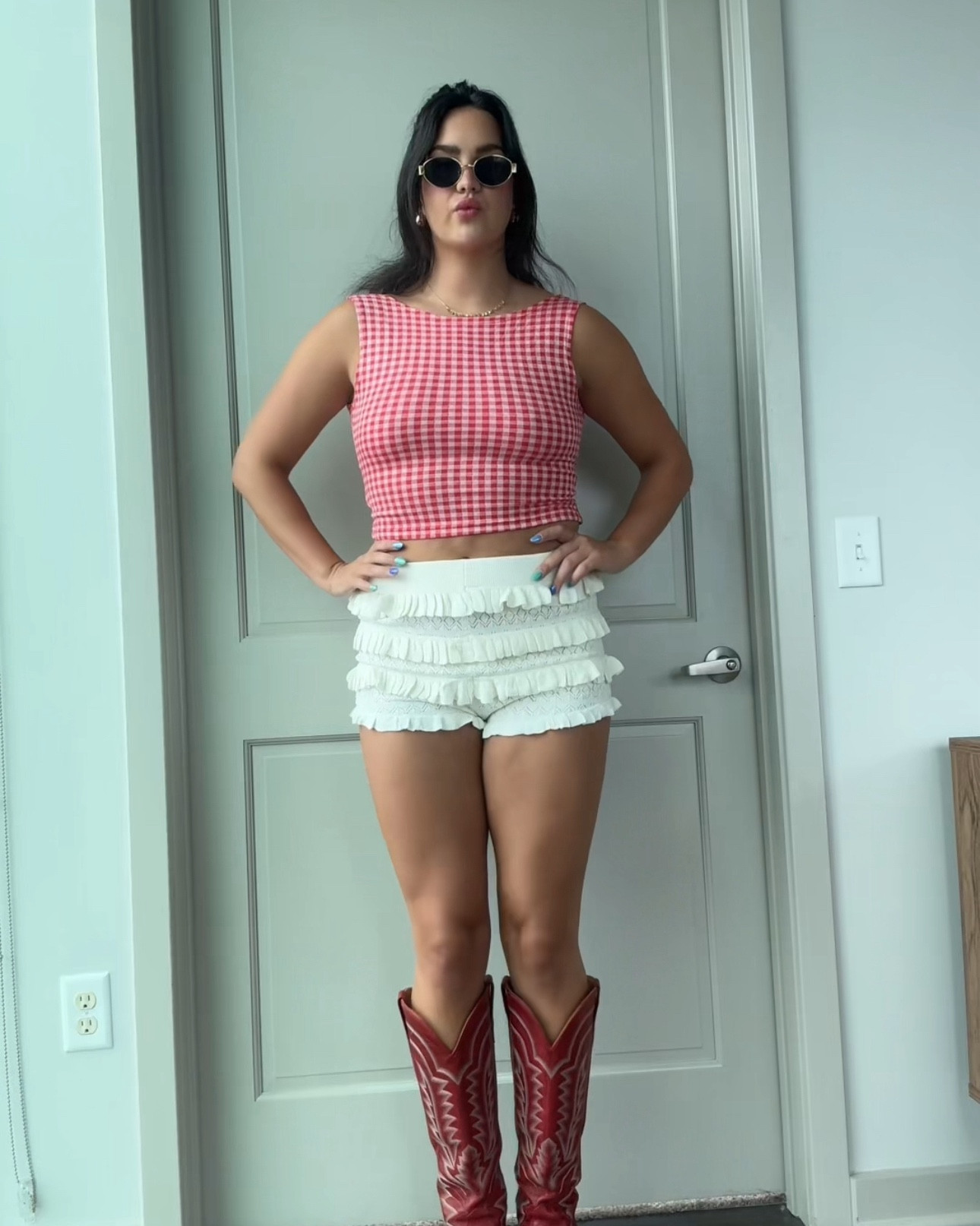 Perfect gingham country concert outfit for the summer 🍒

#LTKFindsUnder50 #LTKU #LTKShoeCrush