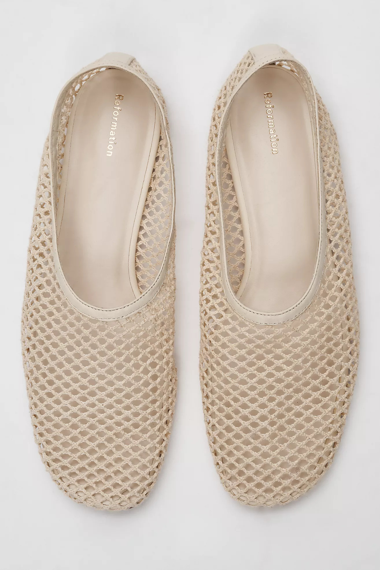 Reformation Britt Netted Ballet Flats | Anthropologie (US)