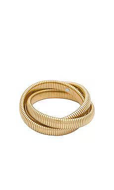 By Adina Eden Chunky Triple Intertwined Snake Bracelet in Gold from Revolve.com | Revolve Clothing (Global)