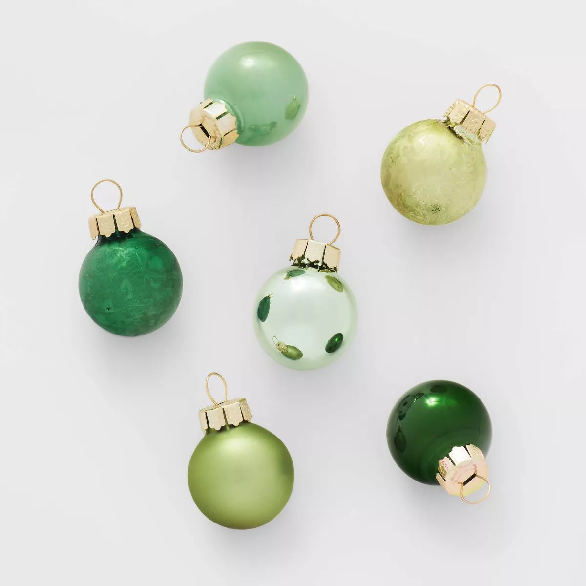 Round Glass Mini Christmas Tree Ornament Set 49pc - Wondershop™ | Target