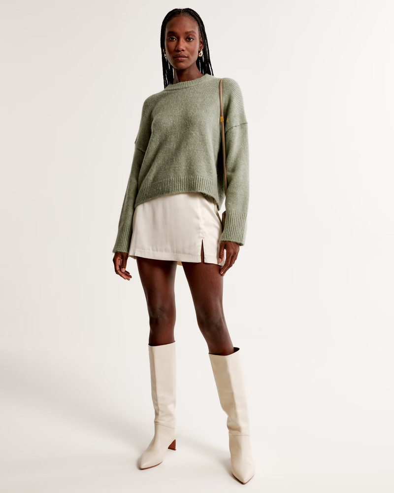 Wedge Crew Sweater | Abercrombie & Fitch (US)