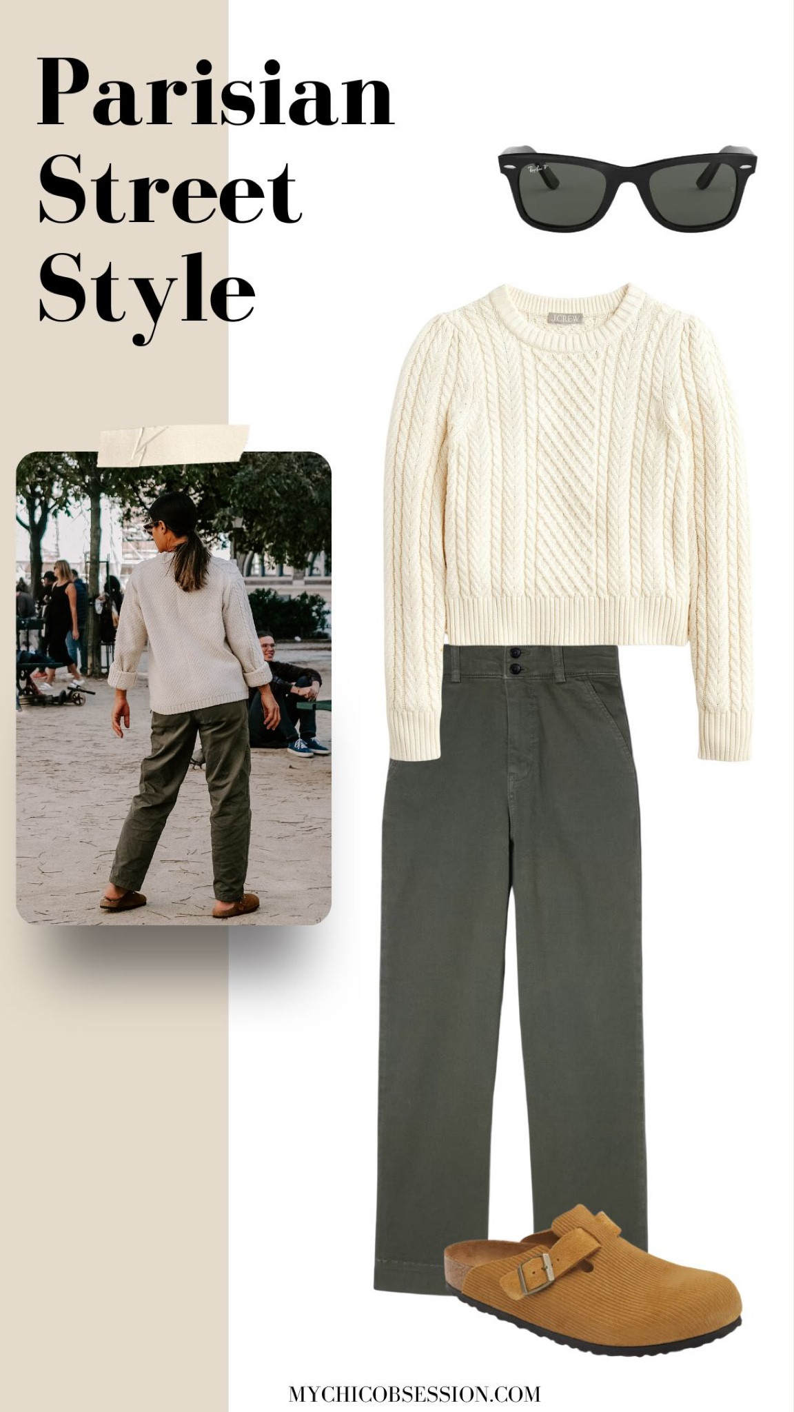 A fisherman’s sweater is the perfect cozy piece for fall. Layer it with a pair of olive chinos, and corduroy Birkenstock Bostons. Finish the look with a pair of sunglasses!

#LTKstyletip #LTKSeasonal
