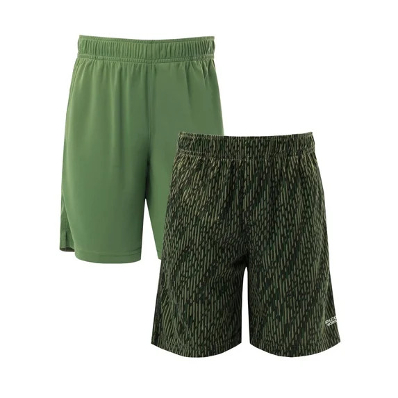 Athletic Works Boys Core Performance Shorts, 2-Pack, Sizes 4-18 & Husky | Walmart (US)