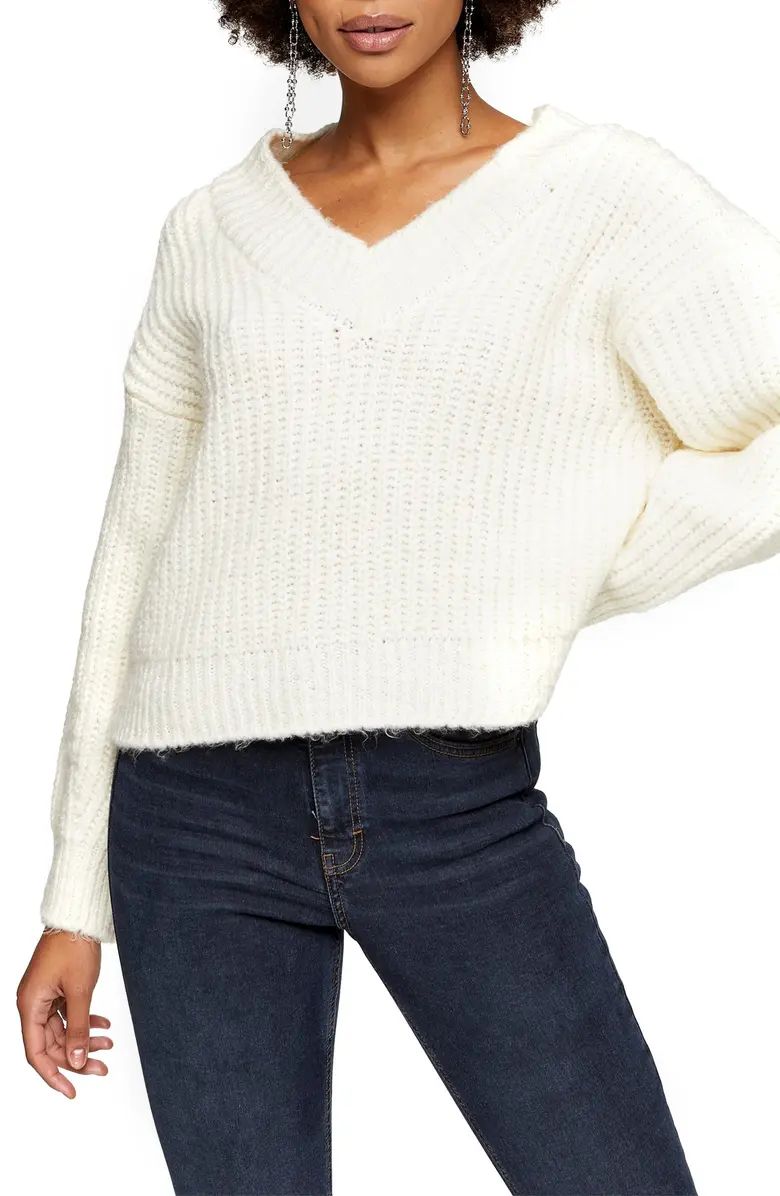 Topshop V-Neck Sweater | Nordstrom | Nordstrom