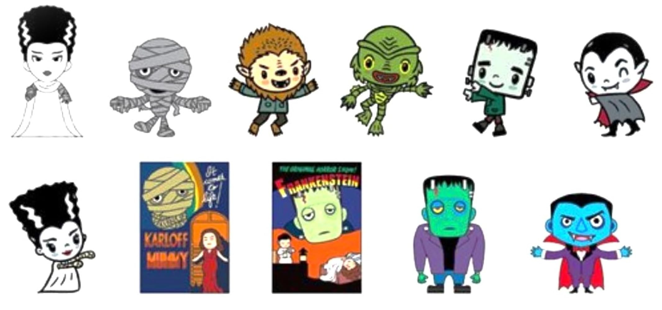 Universal Studios Monsters Horror Figural Bag Clip Series 3-3D Foam Figural Bag Clip in Blind Bag... | Amazon (US)