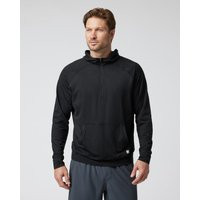 Vuori Ponto Performance Half Zip Jacket Hoodie | Black Heather | XXL | Vuori Clothing (US & Canada)