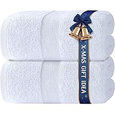 Bath Sheet Towels - 650 GSM Cotton Luxury Bath Towels Extra Large 35x70 | Highly Absorbent and Qu... | Amazon (US)