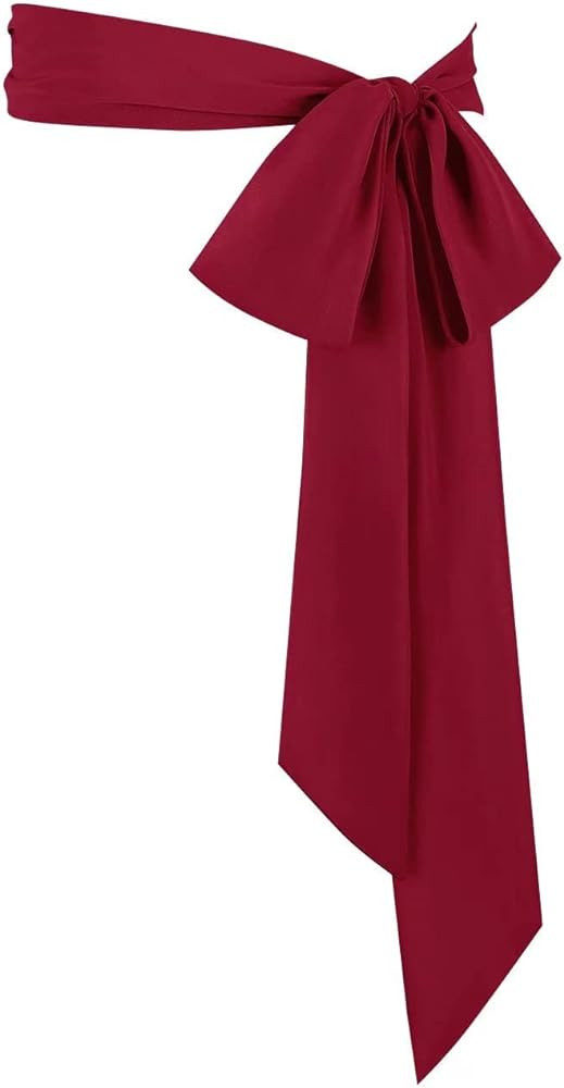 Juweniz Women's Long Chiffon Sash Waist Belt For Bridal Wedding Bridesmaid Prom Formal Special Oc... | Amazon (US)