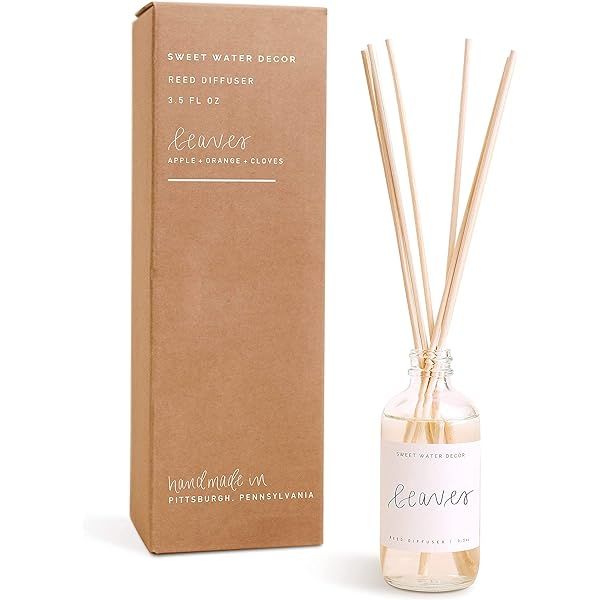 Sweet Water Decor Spa Day Reed Diffuser Set | Relaxing Scents including: Salt, Wood, and Cream | Las | Amazon (US)